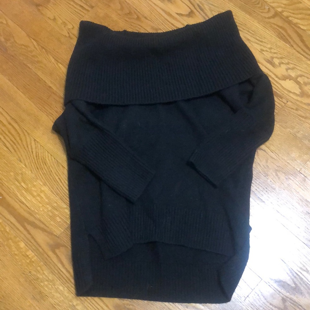 Black off the shoulder sweater